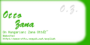 otto zana business card